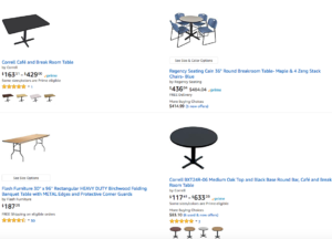 how to buy break room furniture from Amazon